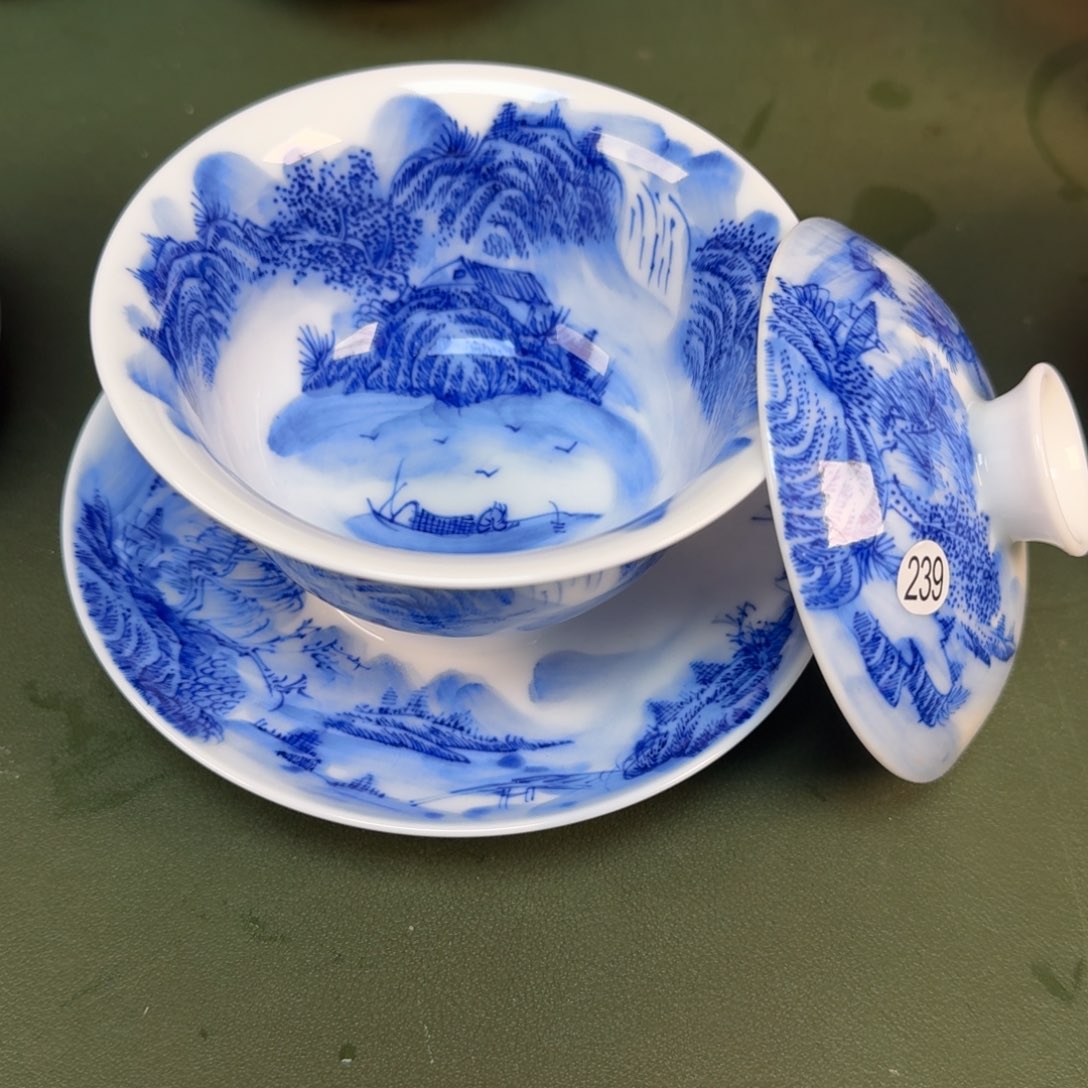 陶景德镇纯手绘茶具圆圆268