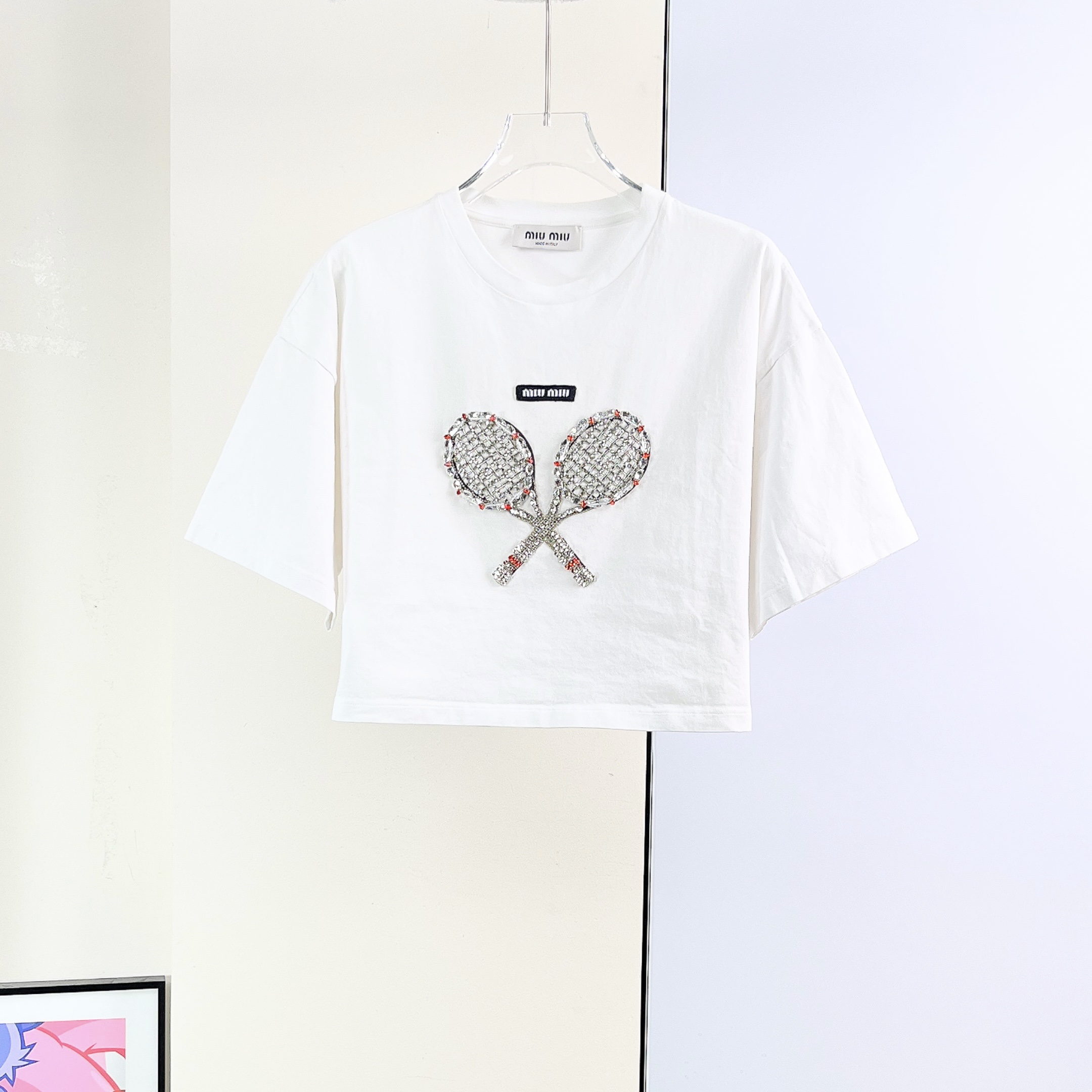 95新 MIU MIU/缪缪 T恤/XS码/ppk39575