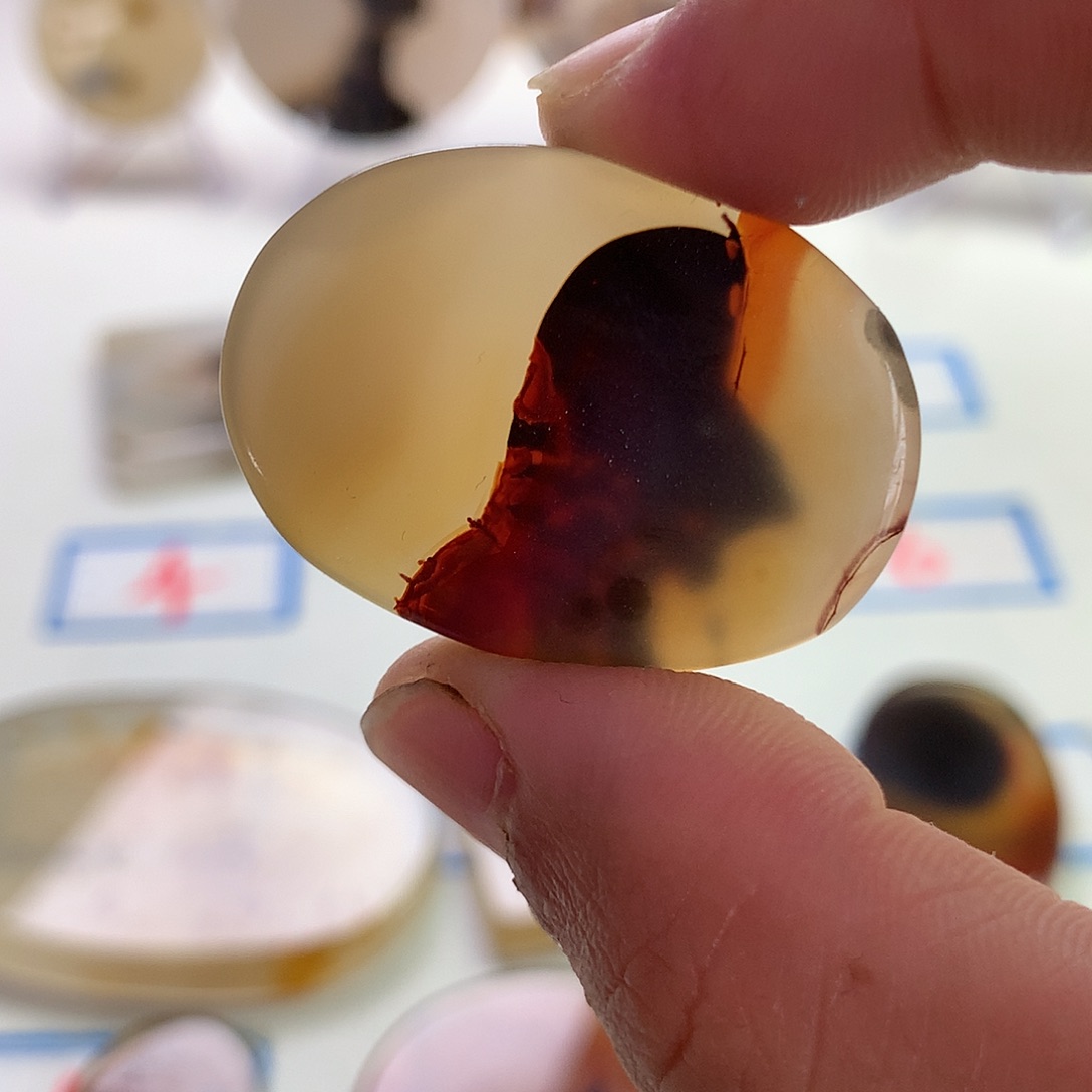 未镶嵌玛瑙/玉髓珠宝半成品