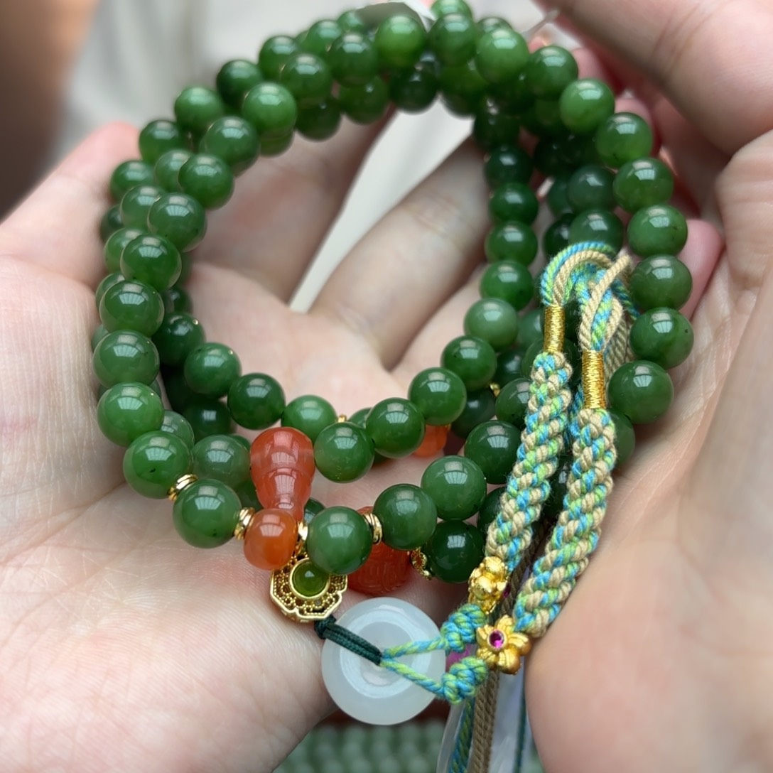 和田玉手串未镶嵌