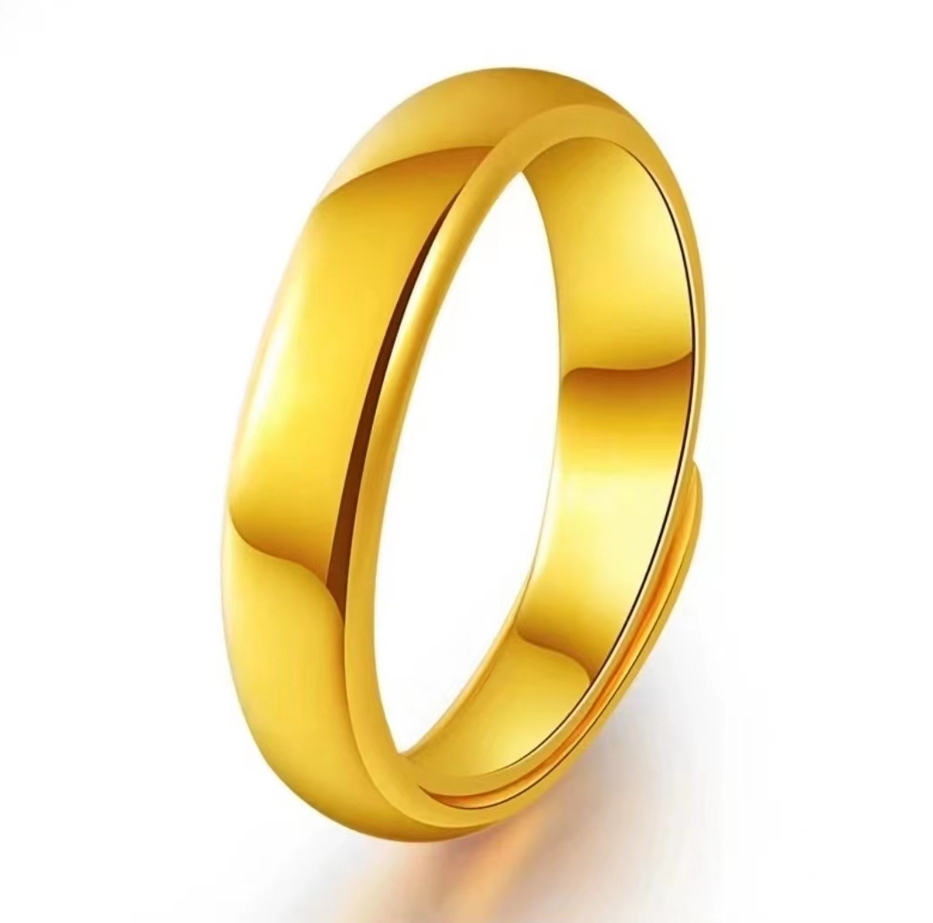 合金戒指 合金【光面戒指】色金霸气经典百搭气质时尚亮面简约