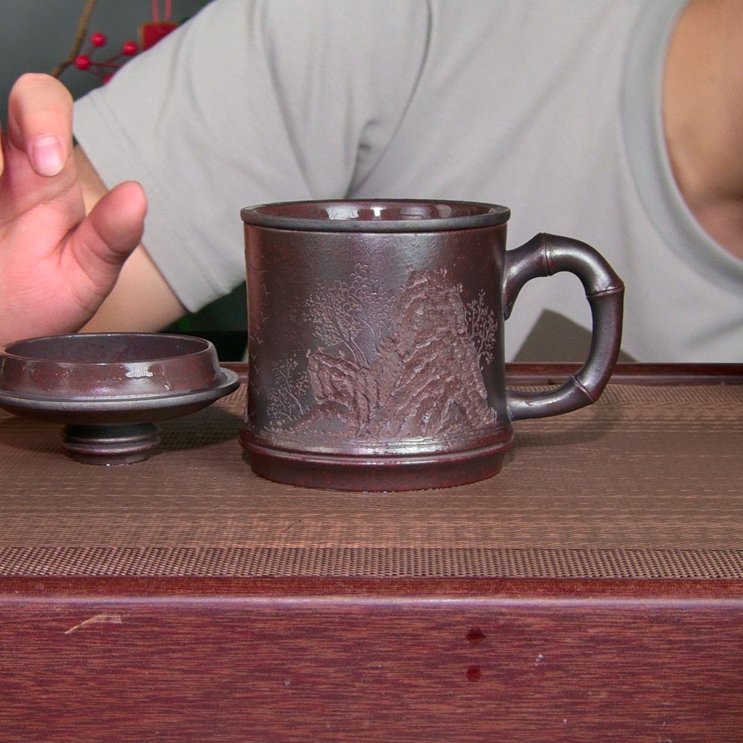 茶杯紫砂高货放漏