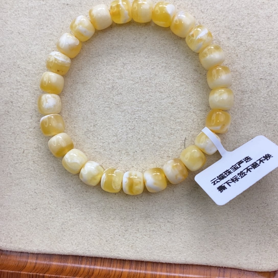 琥珀珠宝奇石未镶嵌8×7mm