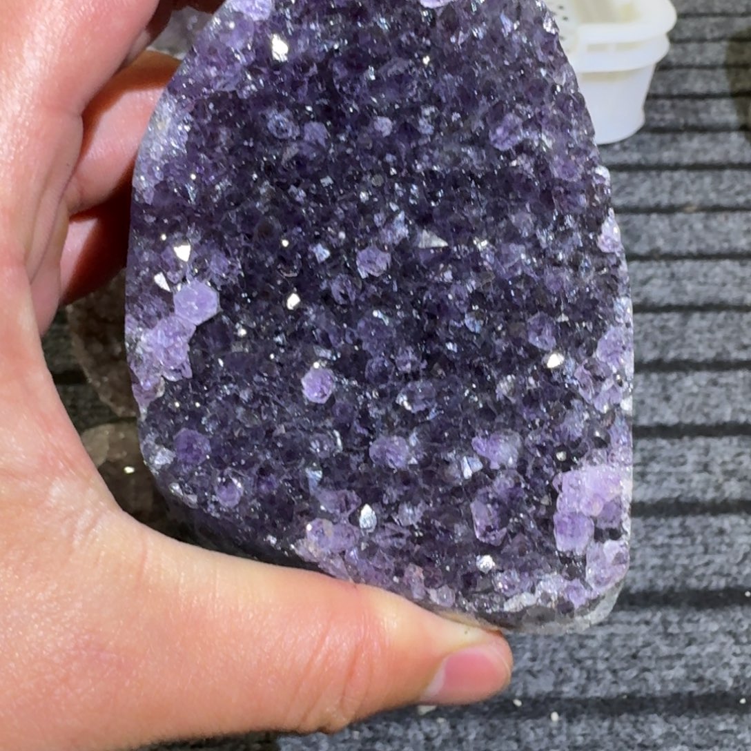 银S925镶嵌紫晶大型摆件（非配饰）