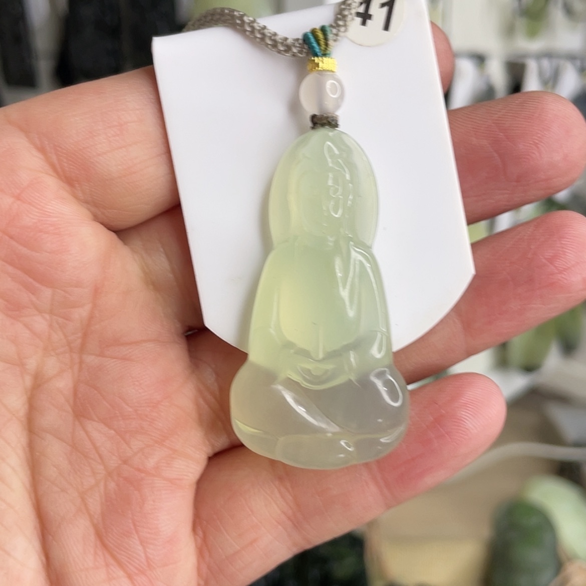 【闪购商品】岫玉颈饰未镶嵌大****力观音