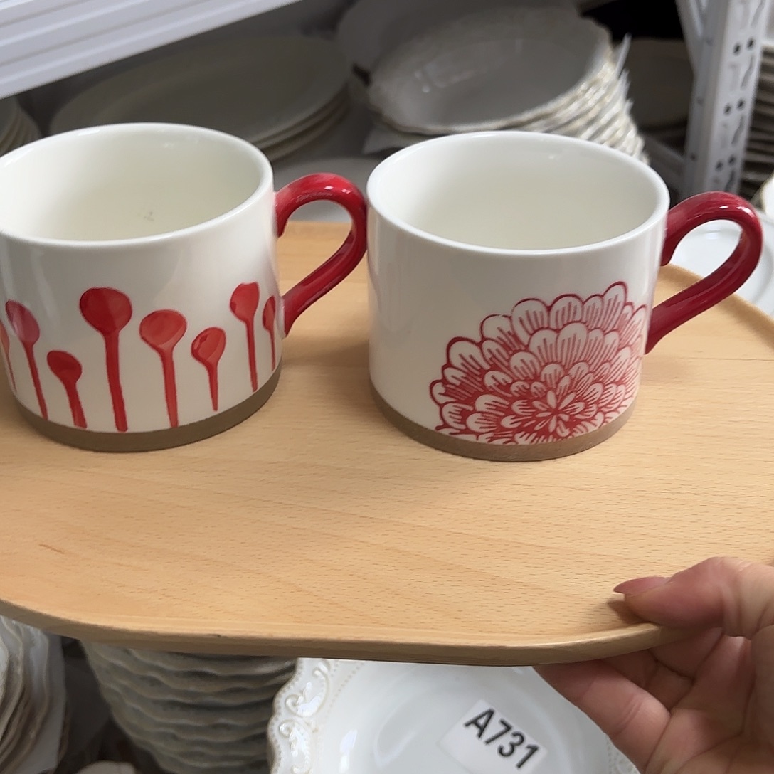 瓷片瑕疵特价陶瓷水杯