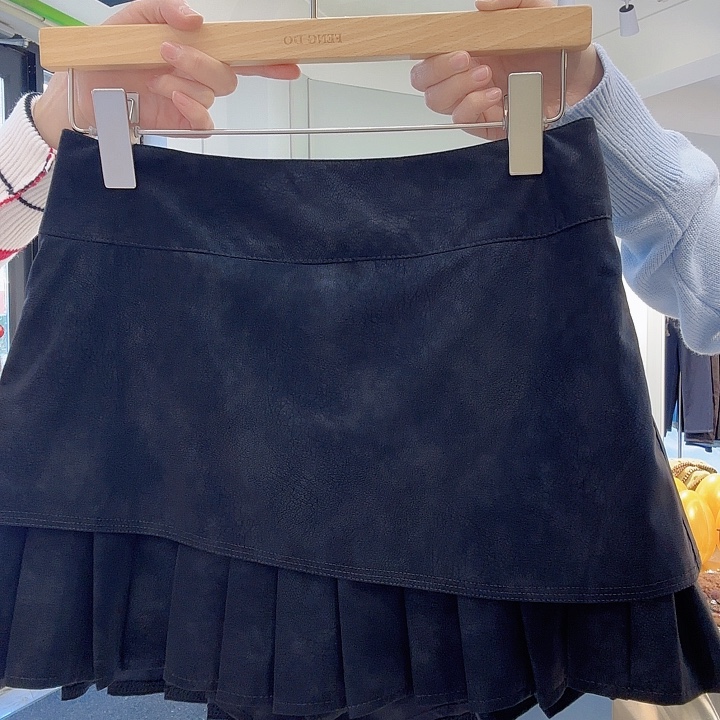 圣诞福利款 麂皮半身裙