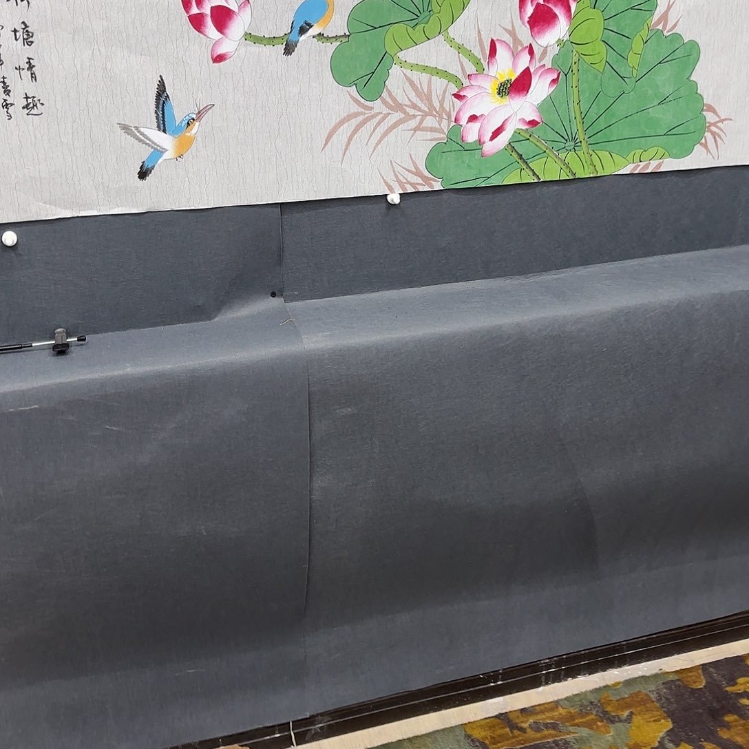 静***水国画四尺对开童童童