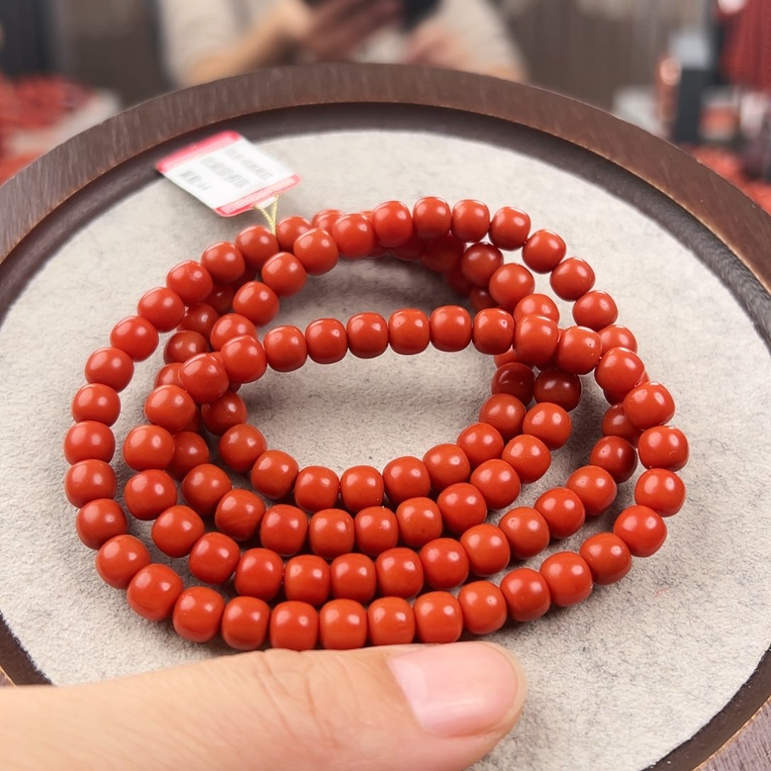南红玛瑙手串未镶嵌