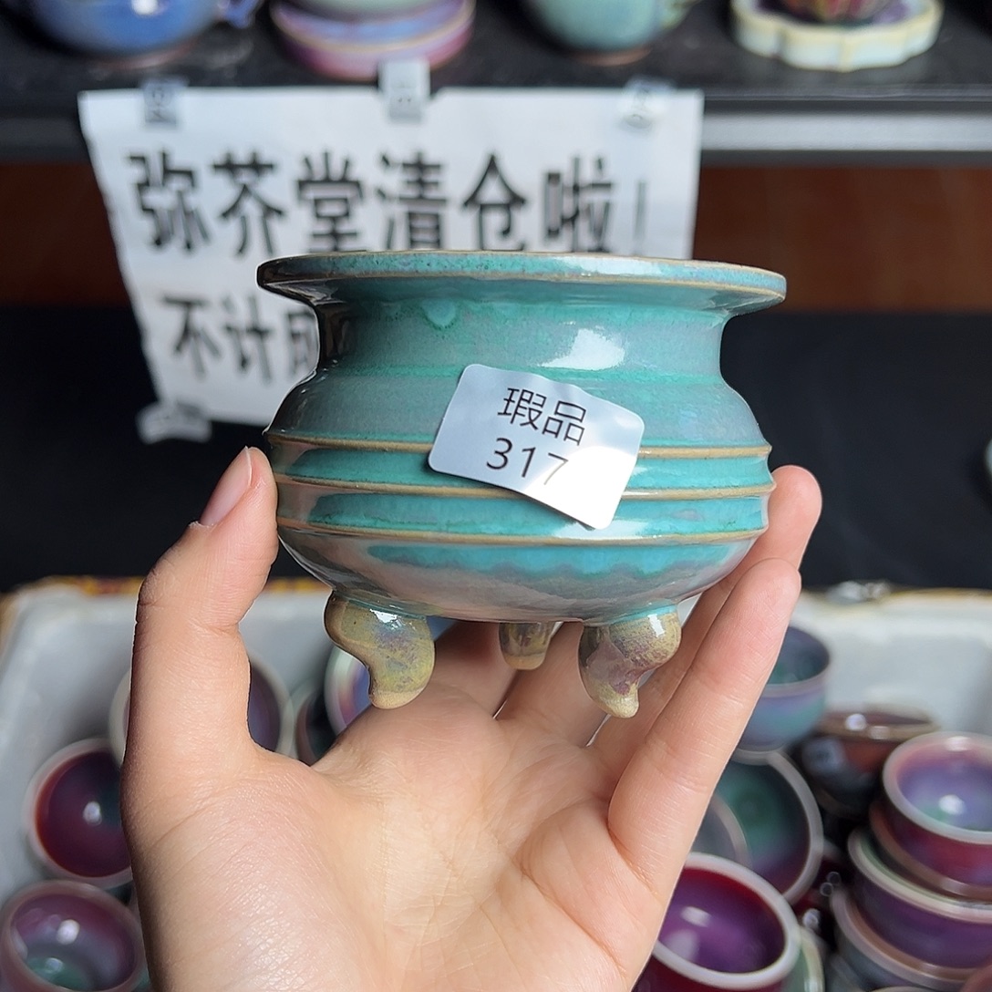 摆件陶窑口自销原矿钧瓷