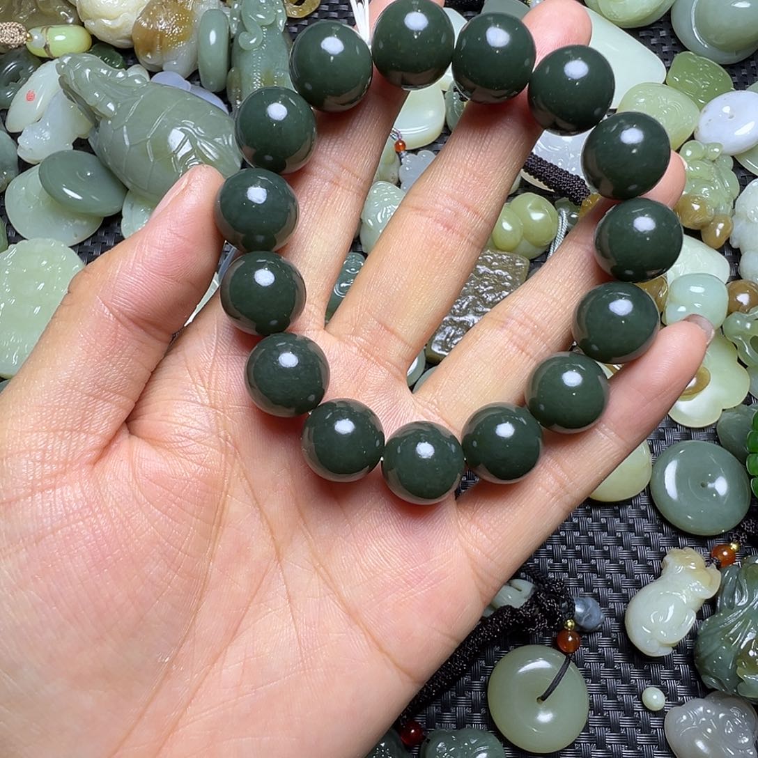 和田玉未镶嵌吊坠(不含链)卡14