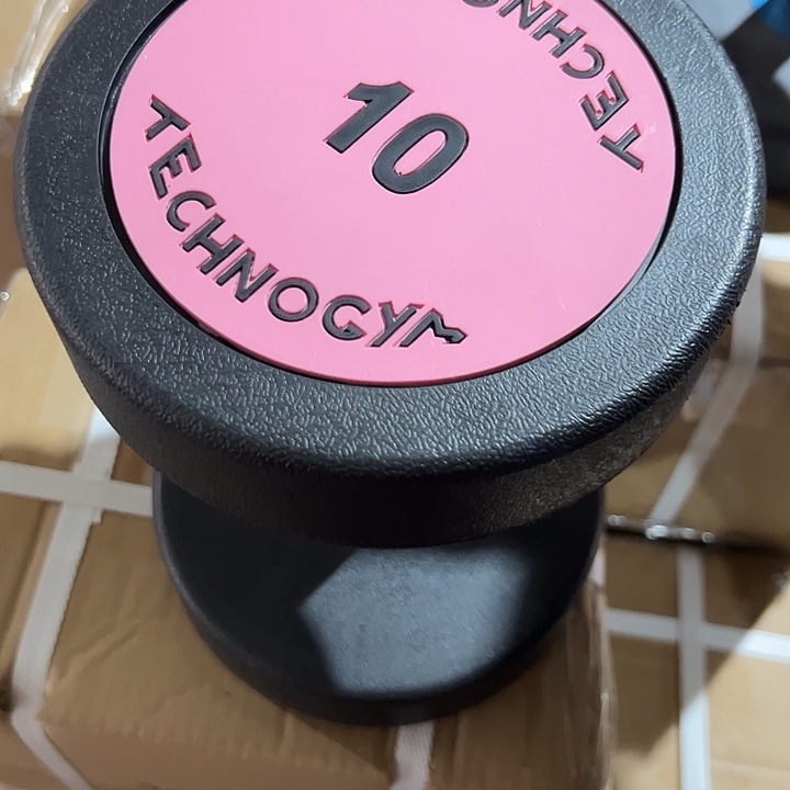 全新纯钢泰诺哑铃10公斤一对粉色