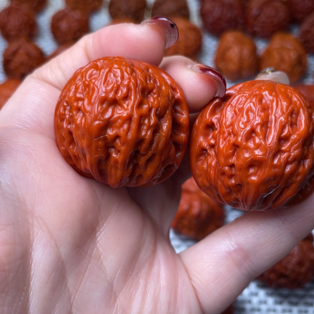 桃核吊坠文玩核桃 手把件 铁锤妹妹 36