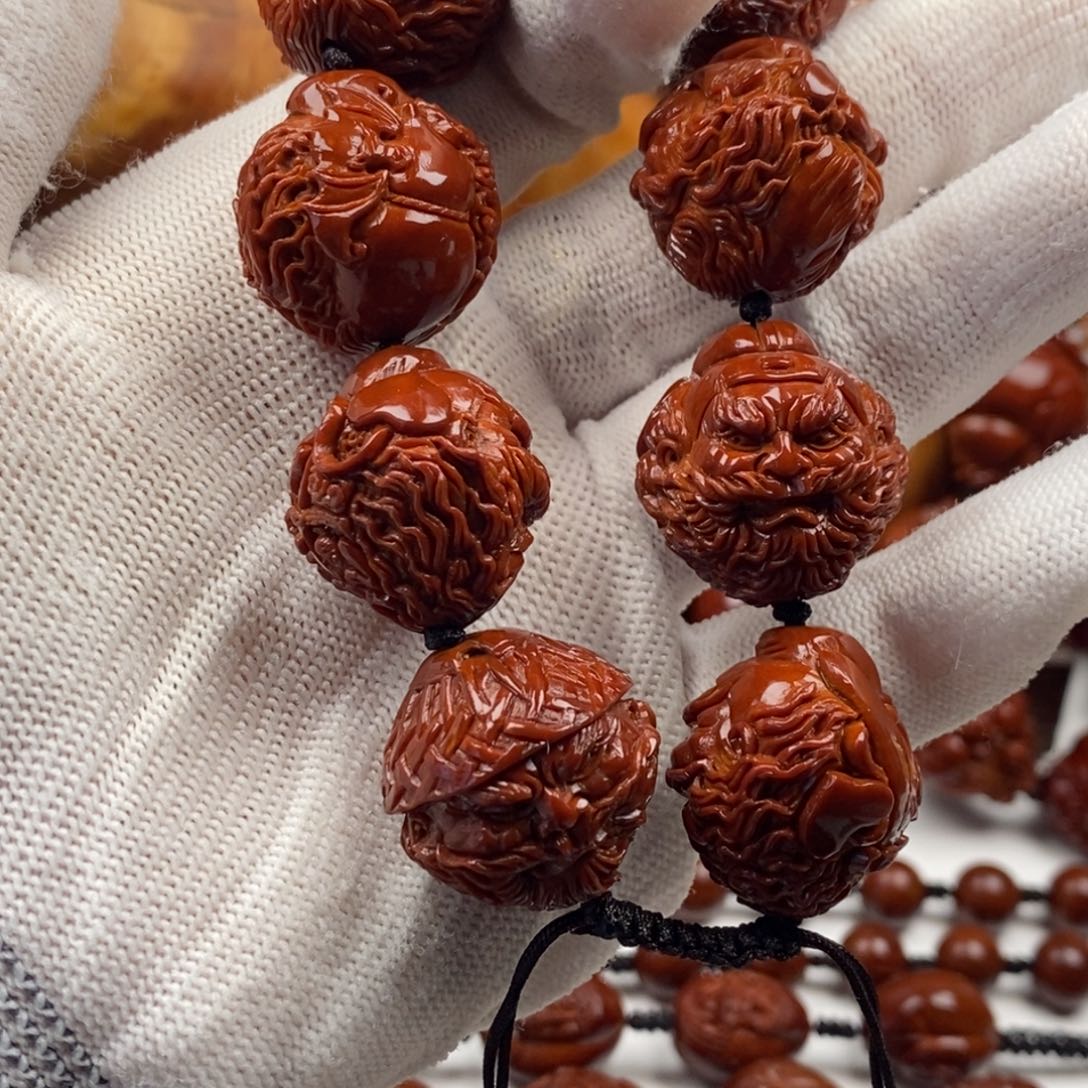 橄榄核手串明***好我想知道