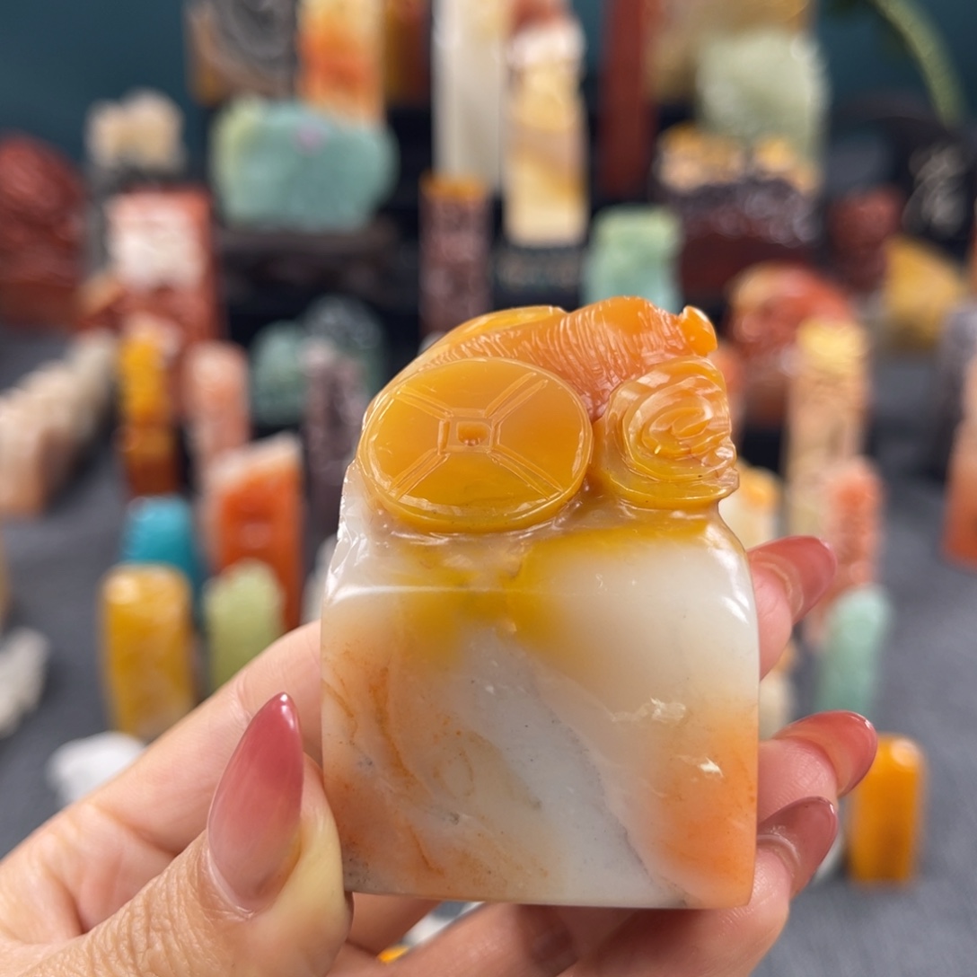 吉***露昌化石印石6810包邮包刻