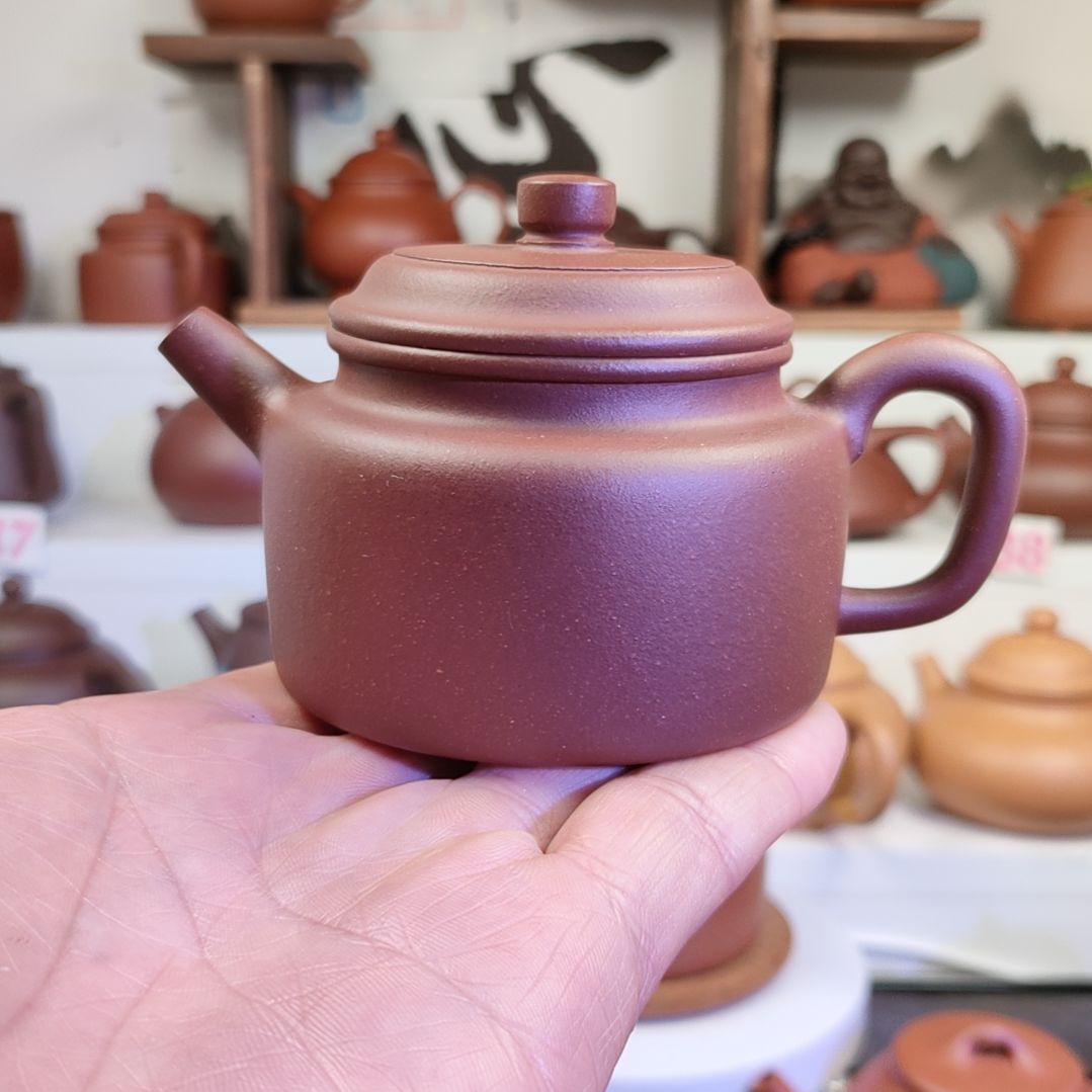 紫砂茶壶德钟底槽清150cc左右微瑕