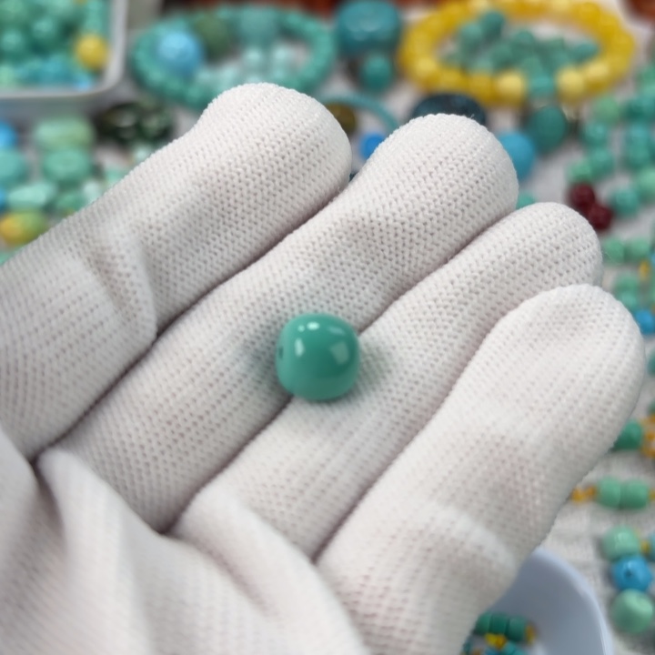 善***狼南红玛瑙未镶嵌手链绿松石