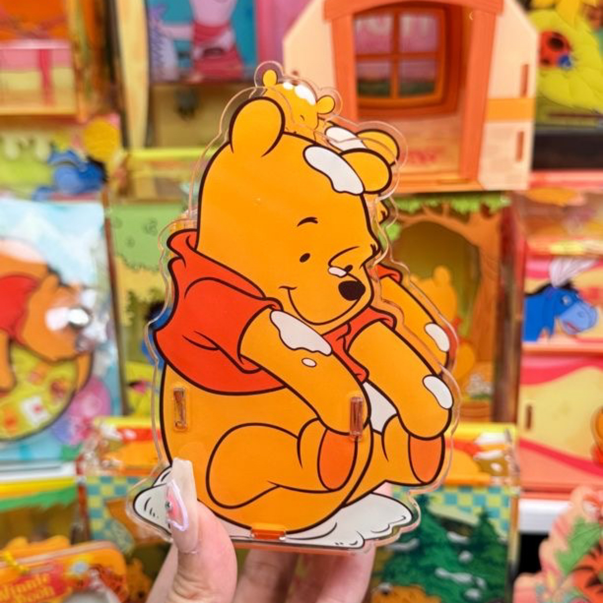 【复古噗噗】亚克力卡套收纳盒摇摇本置物架镜子