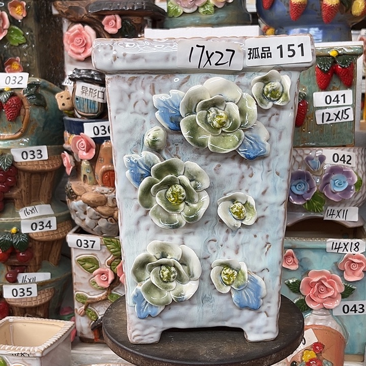 爱***f紫砂花盆粗陶材质多肉花盆孤品福利