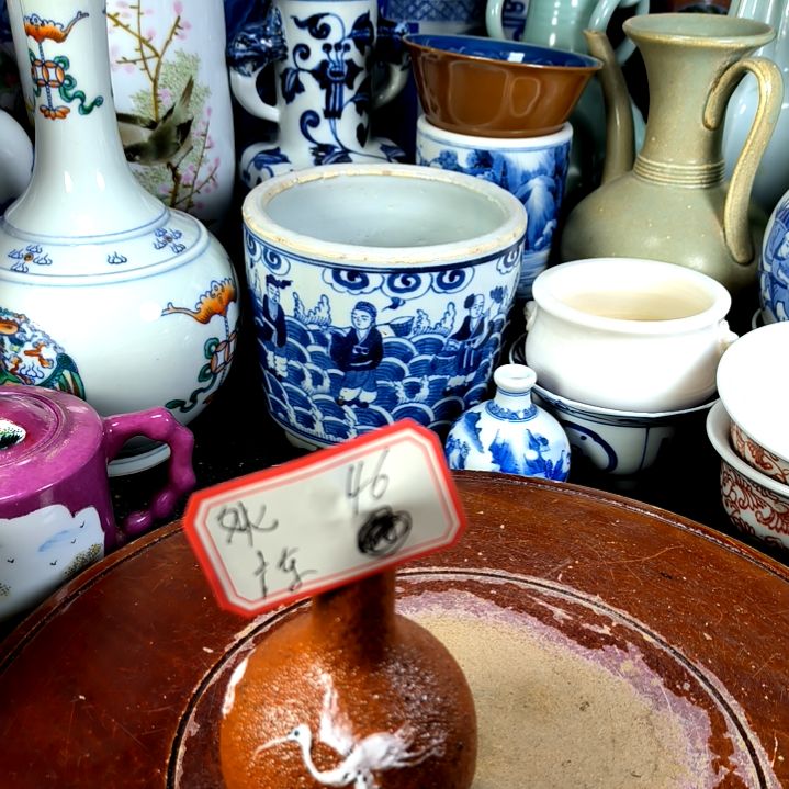 摆件遥*全手工制作的瓷器