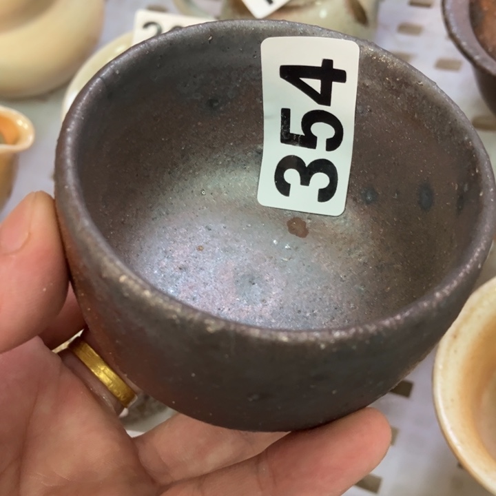 柴烧茶具茶杯大放漏