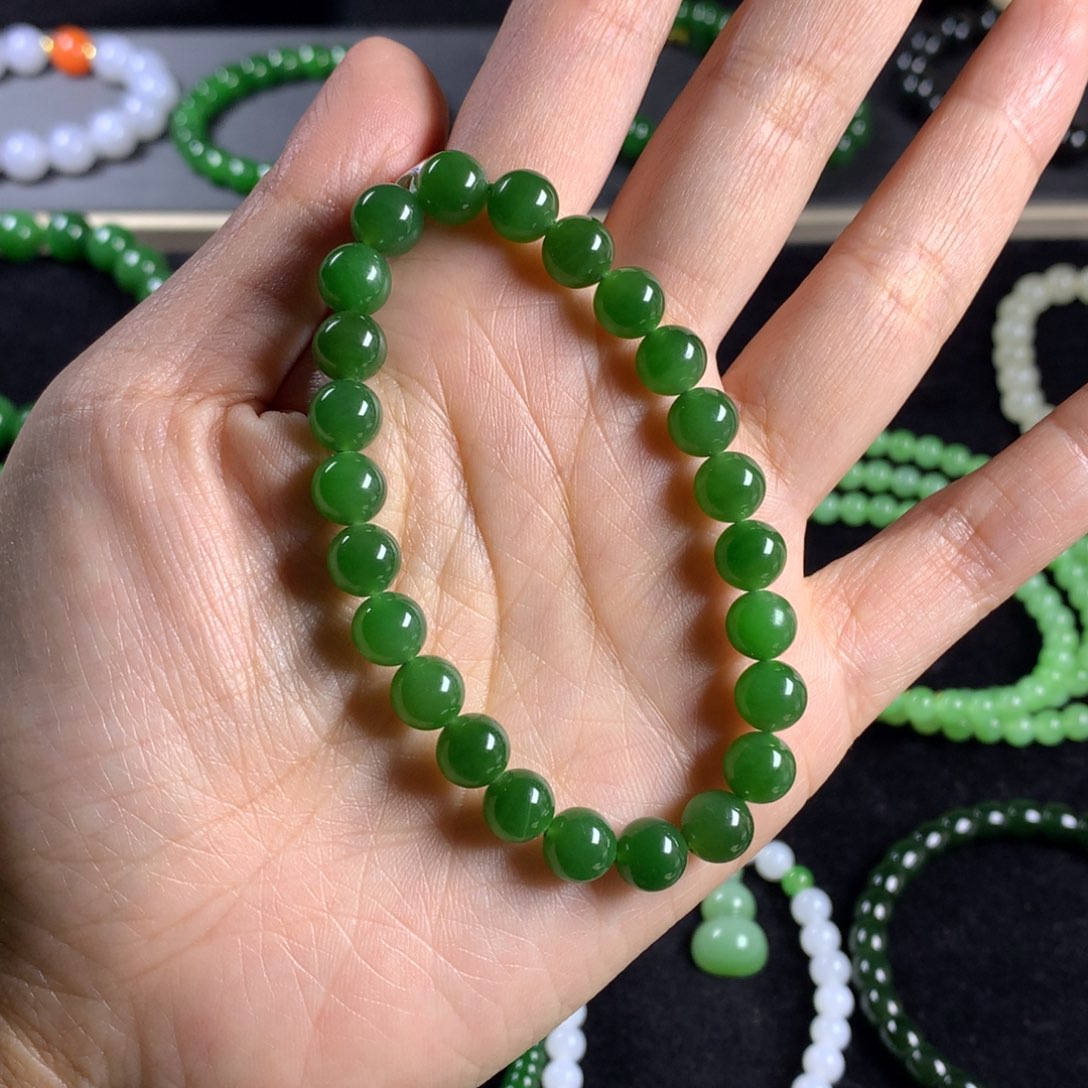 和田玉未镶嵌手链