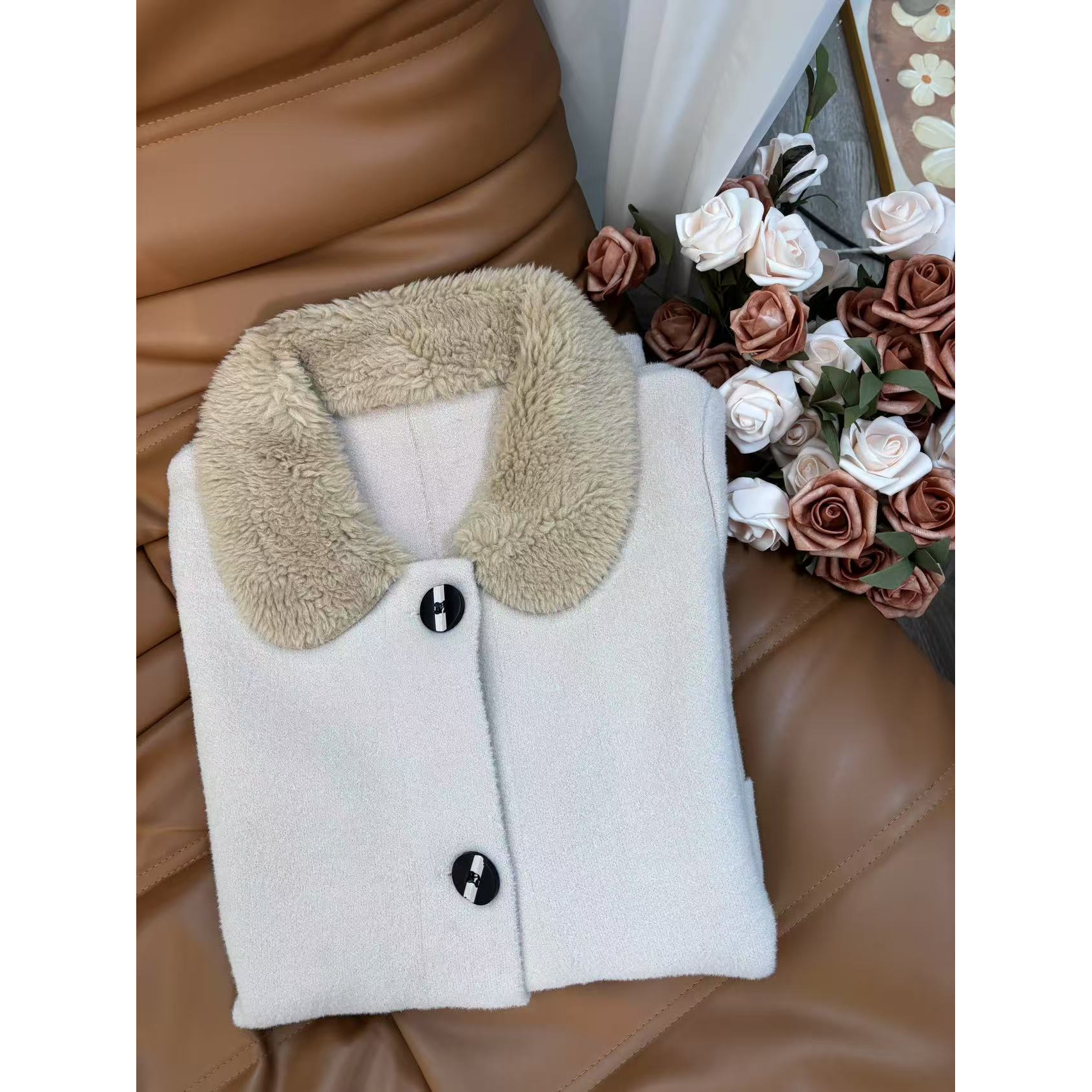 【玉姐家】冬季新款时尚百搭显瘦大衣外套f906 J0177