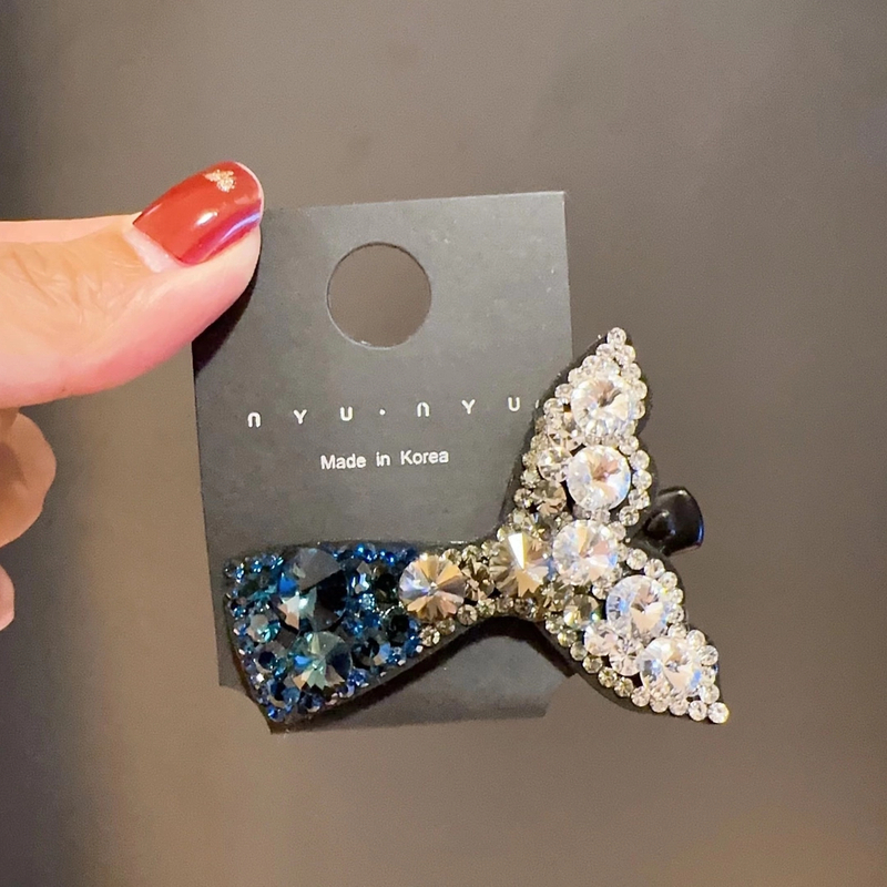 韩国s家水晶鸭嘴夹韩版鱼尾发夹网红爆款侧边夹刘海夹百搭碎发夹