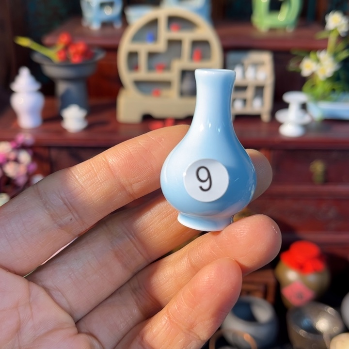 摆件微陶老王迷你花瓶