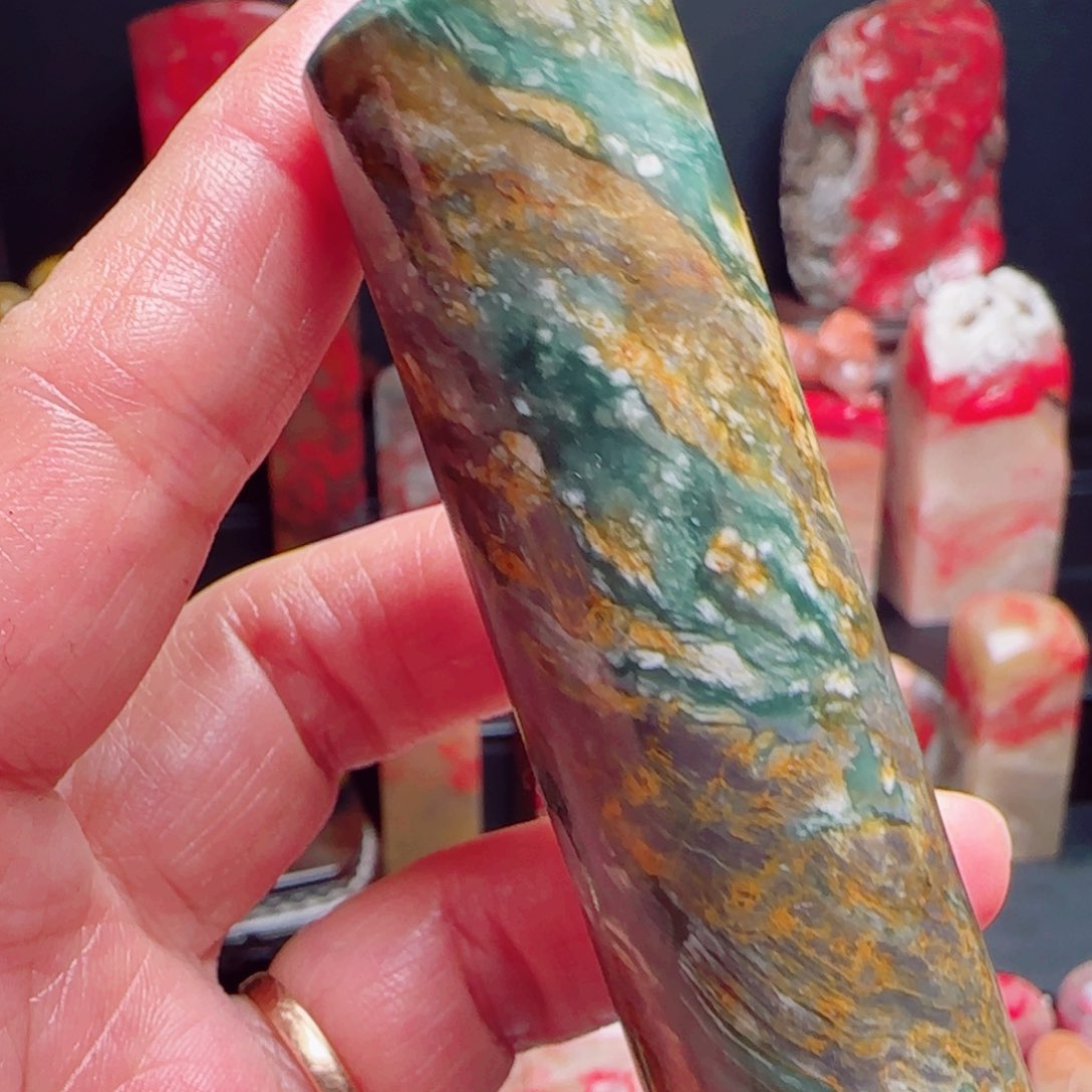 昌化石昌化绿印章