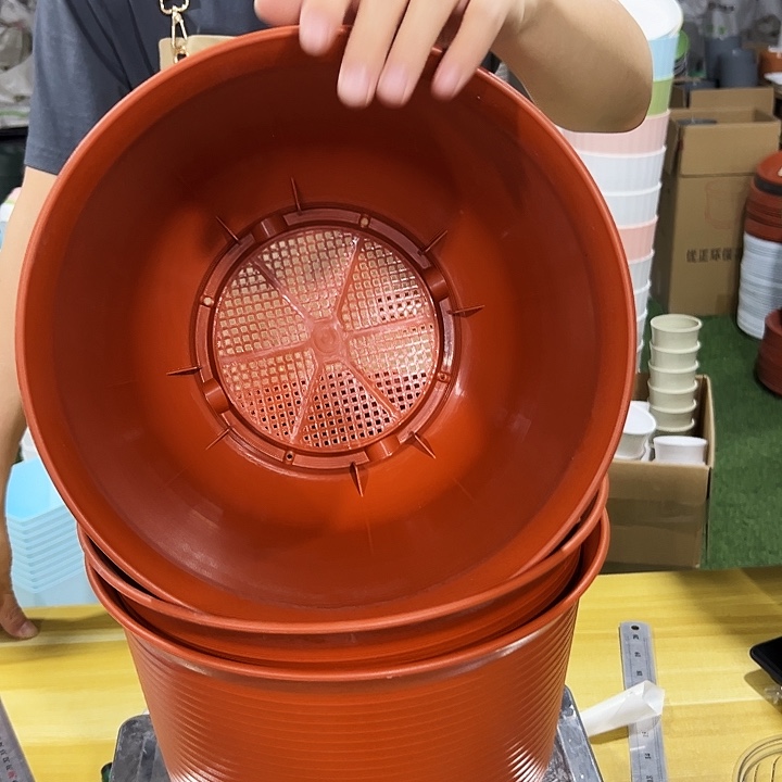 矮陶口30高21陶红无托3个