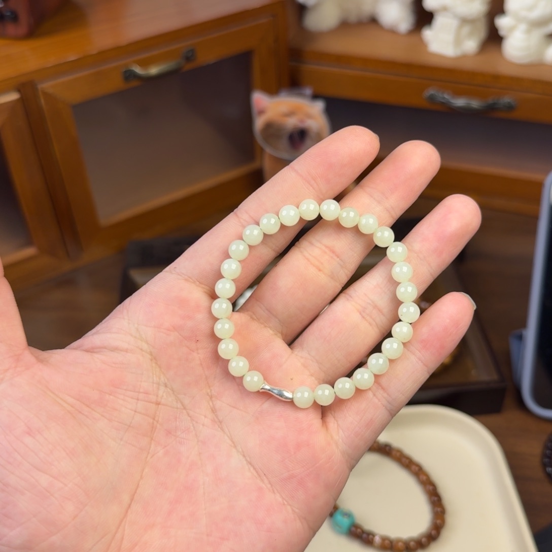 和田玉（糖玉）手链未镶嵌