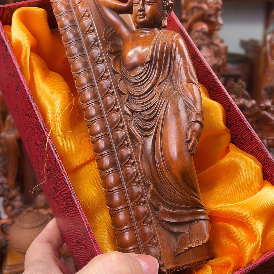 黄杨木黄杨木雕刻长度19.5厘米