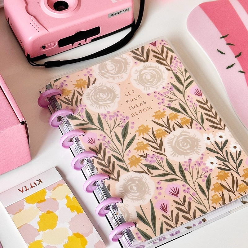 【春日讯号】THE HAPPY PLANNER手账笔记本活页本B6可拆卸花卉手帐