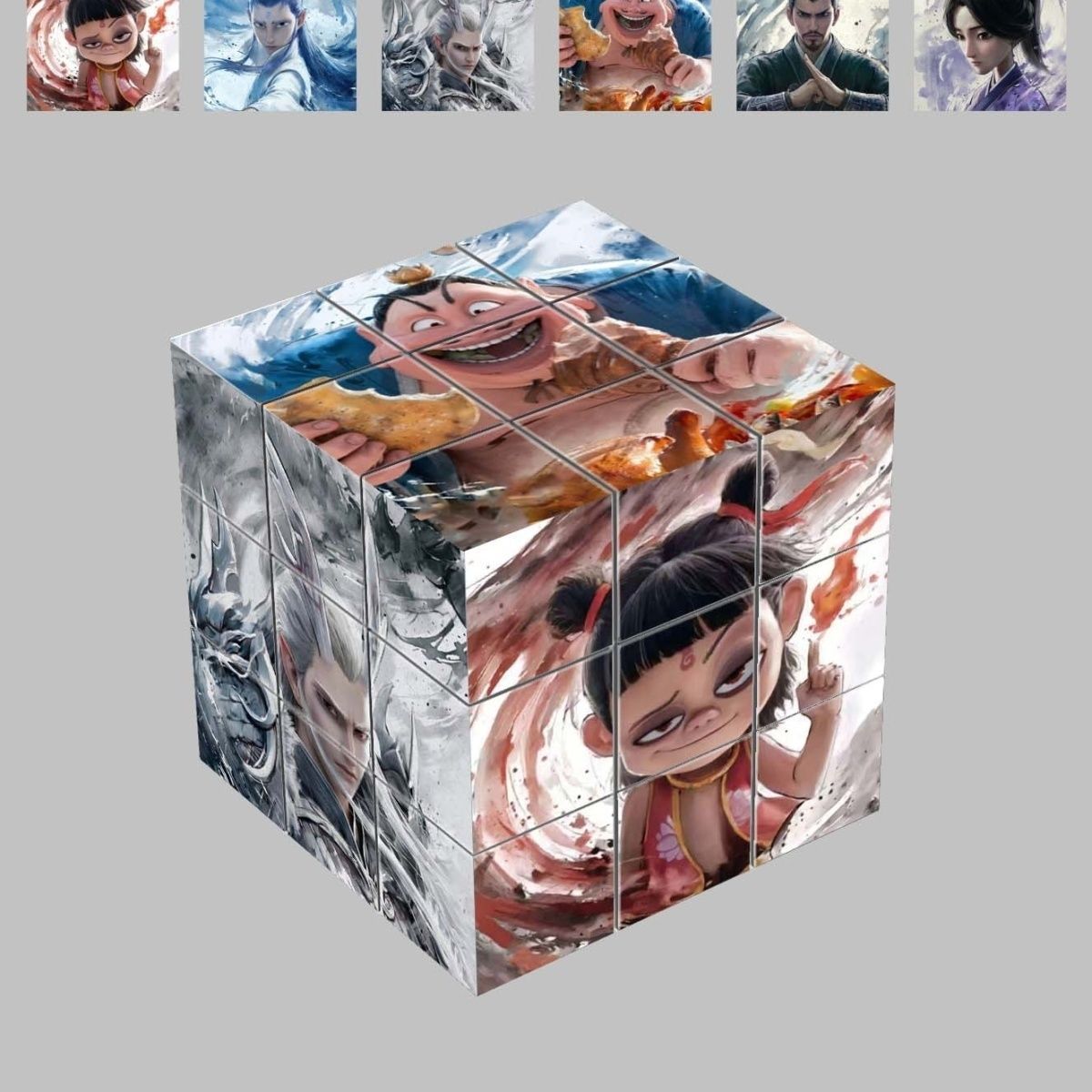 魔丸哪吒周边三阶拼图魔方学生益智图案创意高颜值玩具解压礼物