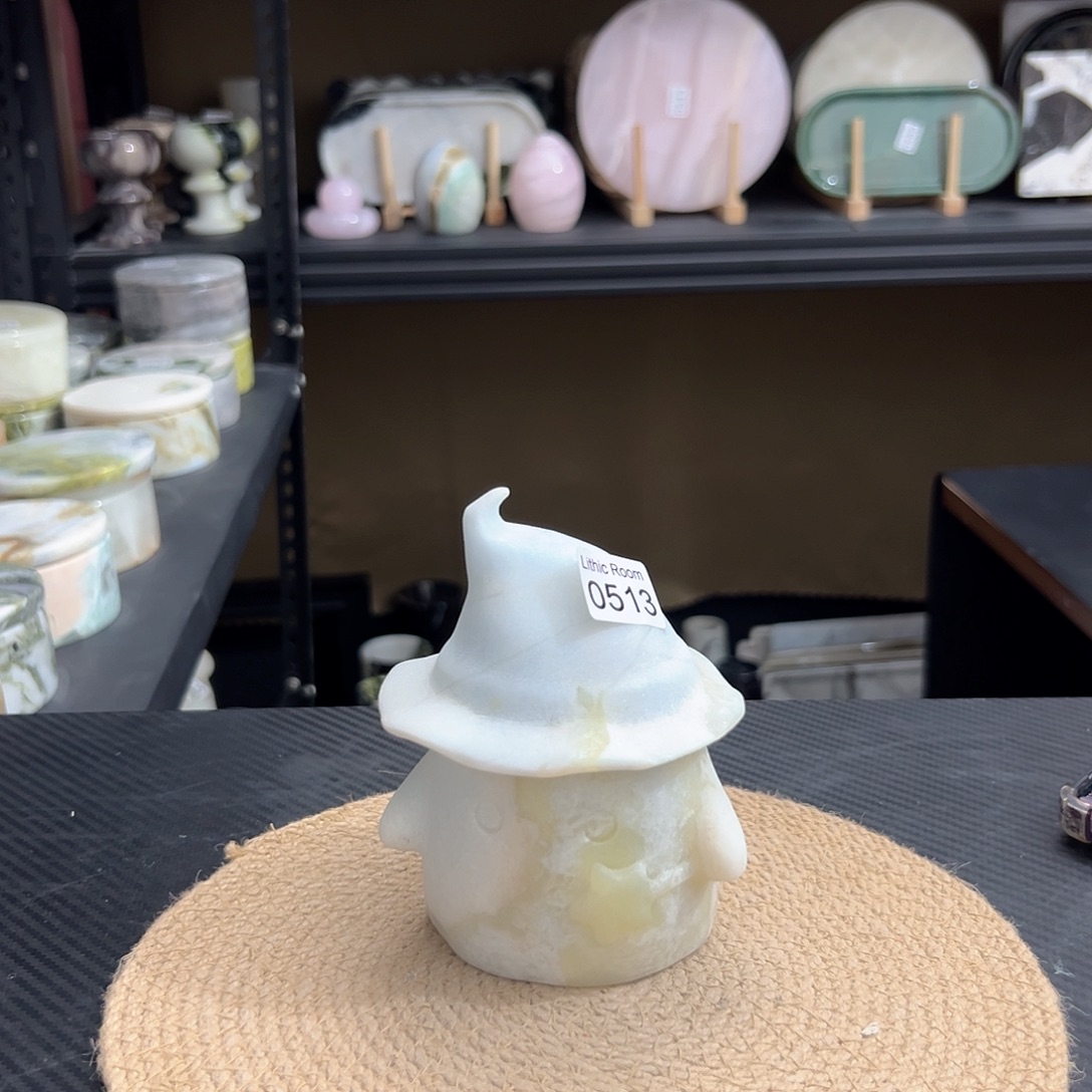 天然大理石0513芬迪蓝巫师帽