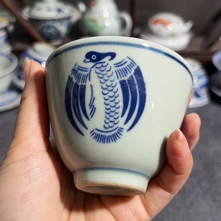 杯景德镇青花主人杯