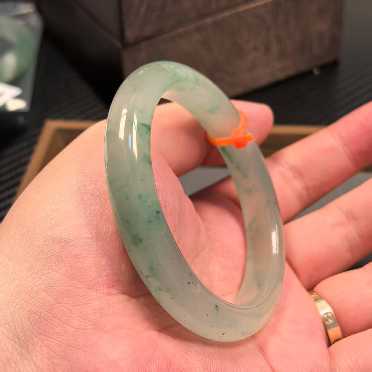 【雾外物】优选天然A货非洲翠玉手镯多样性发货玉镯