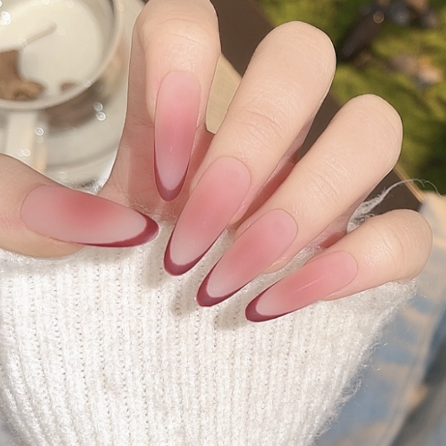 【慕斯莓玫】Kull·库姥姥轻奢纯手工法式腮红裸色秋冬显白穿戴美甲