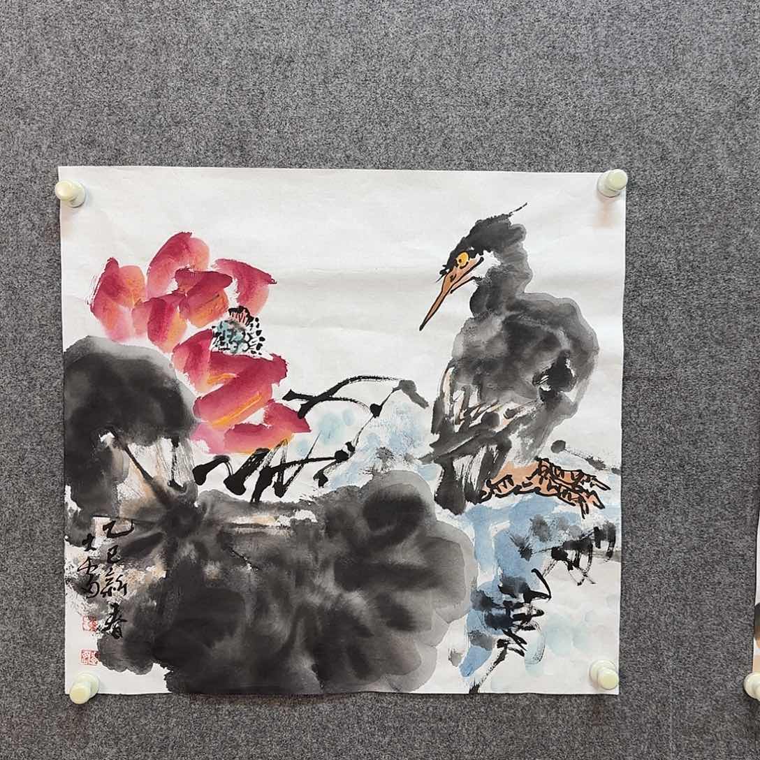 国画大雷老师手绘作品