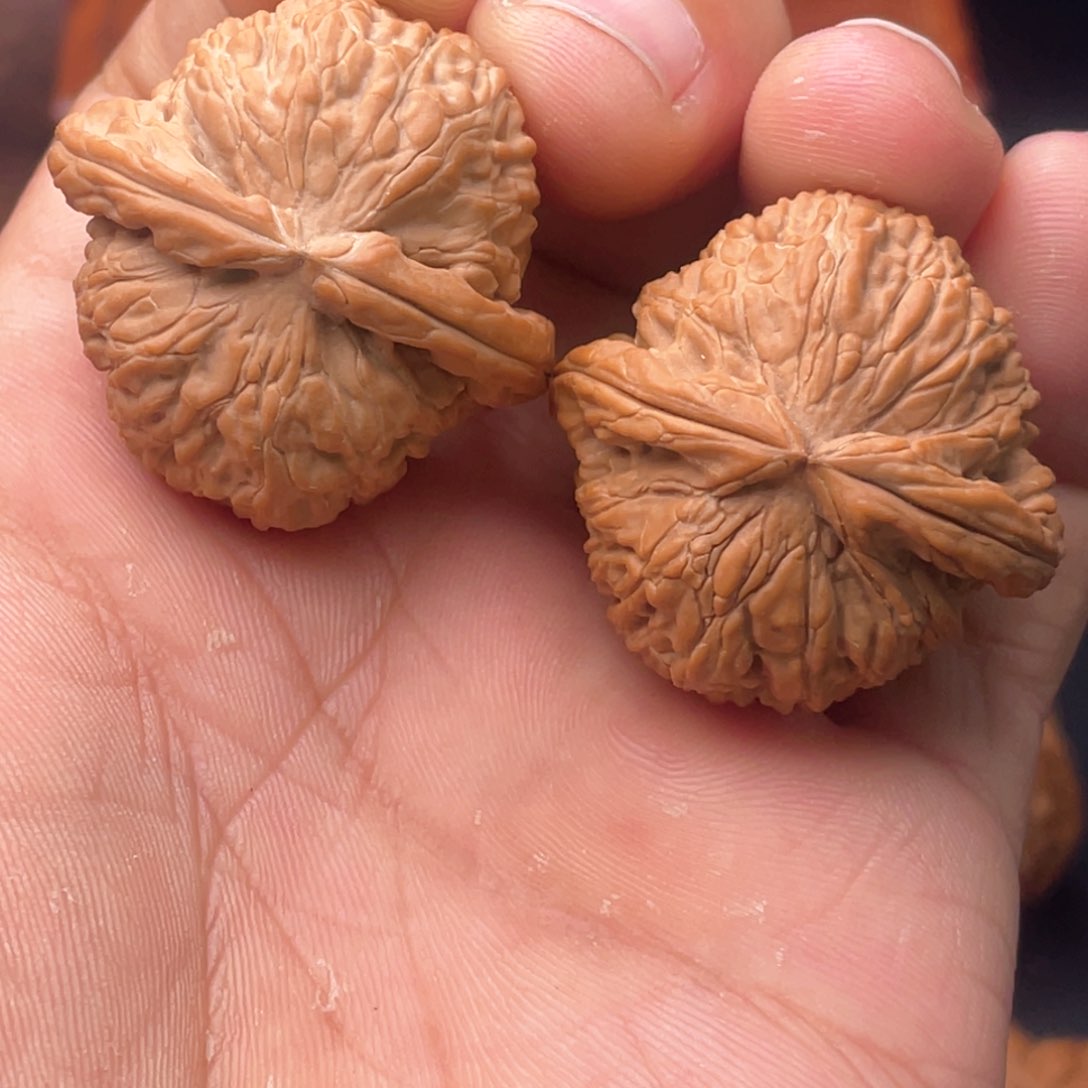 文玩核桃吊坠36全品球白