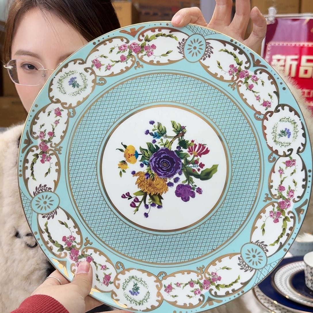 骨瓷高骨12英寸平盘30.5cm一个