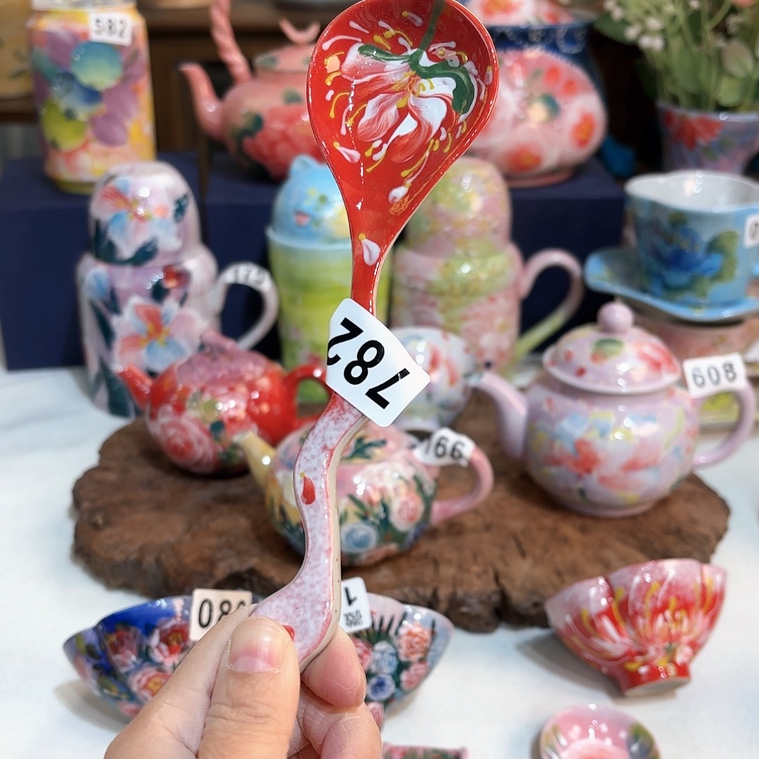 景德镇手绘高温釉下彩陶瓷茶具