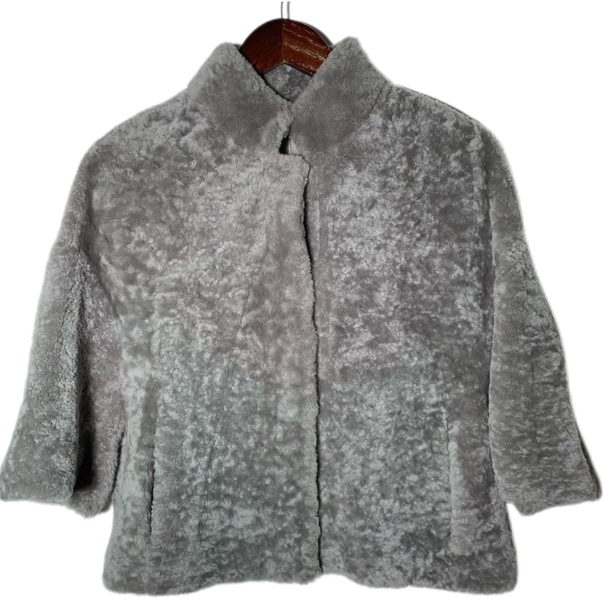 99新 MaxMara 反毛皮袄高级灰 尺码150 180A/10015
