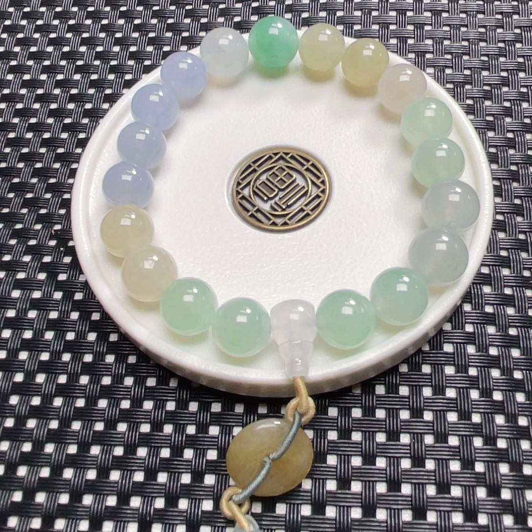 翡翠手链未镶嵌卡10