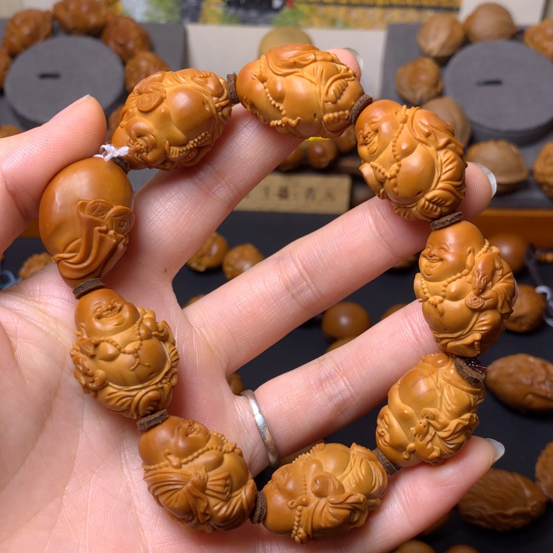 橄榄核手串/手链弥勒佛