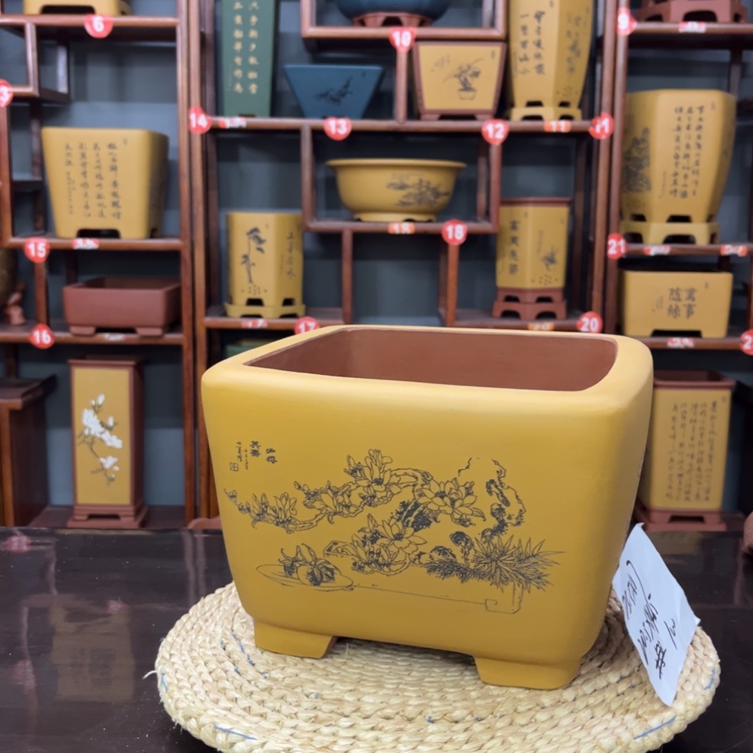 紫砂花盆紫砂花盆