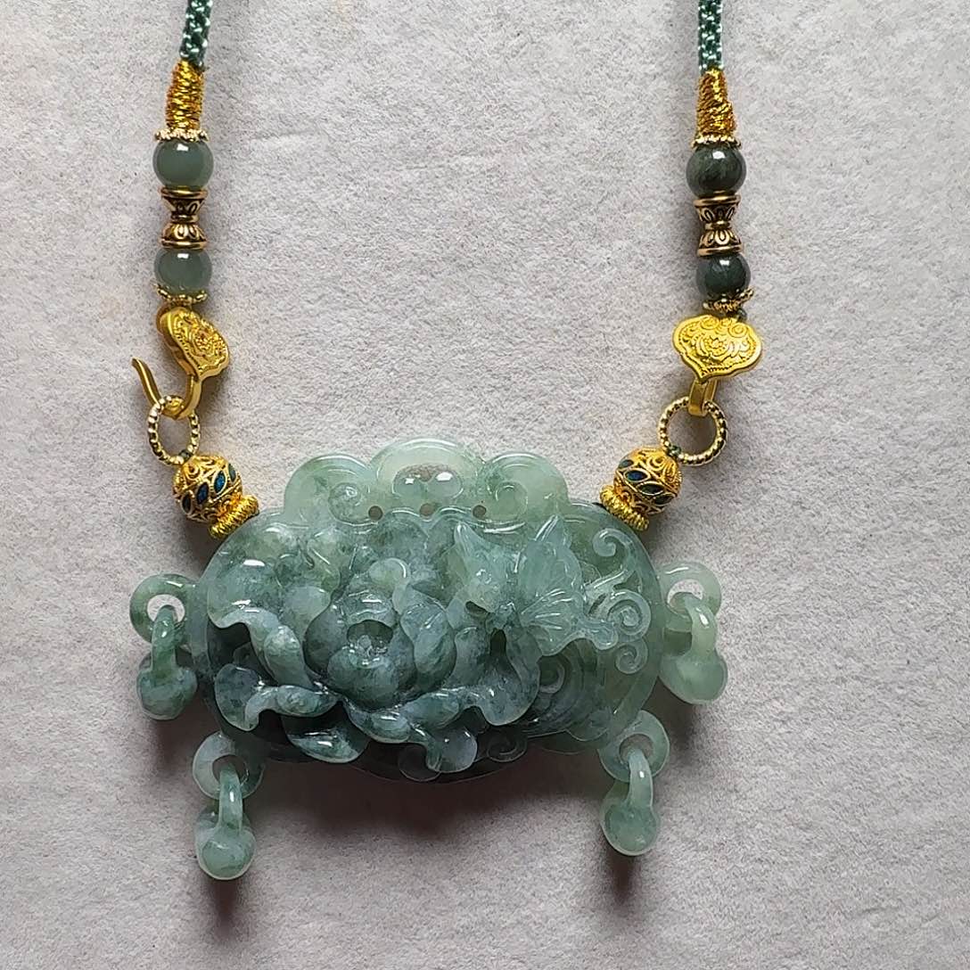 吊坠(赠链)未镶嵌翡翠小*～