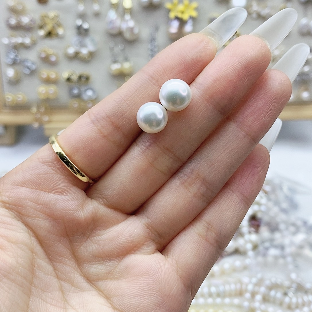 淡水珍珠耳饰未镶嵌