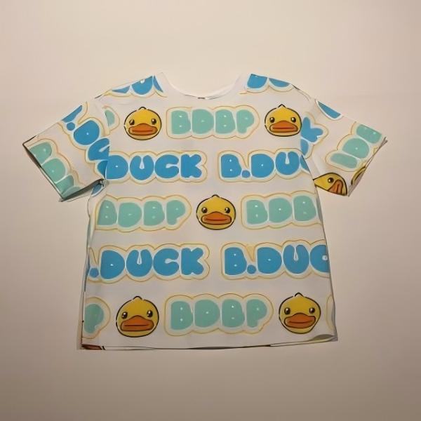 B.Duck正版B.DUCK清凉短袖儿童儿童满印夏款圆领